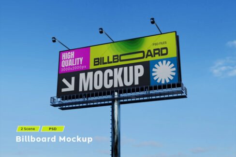 دانلود موکاپ بیلبورد شهری