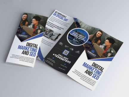 دانلود بروشور سه‌لت PSD شرکتی و تبلیغاتی