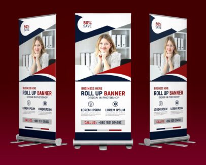 دانلود استند رول‌آپ حرفه‌ای؛ قالب PSD