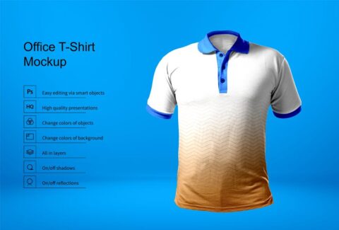 موکاپ تیشرت ورزشی