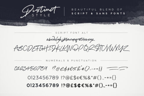 دانلود فونت Distinct Style Font Duo